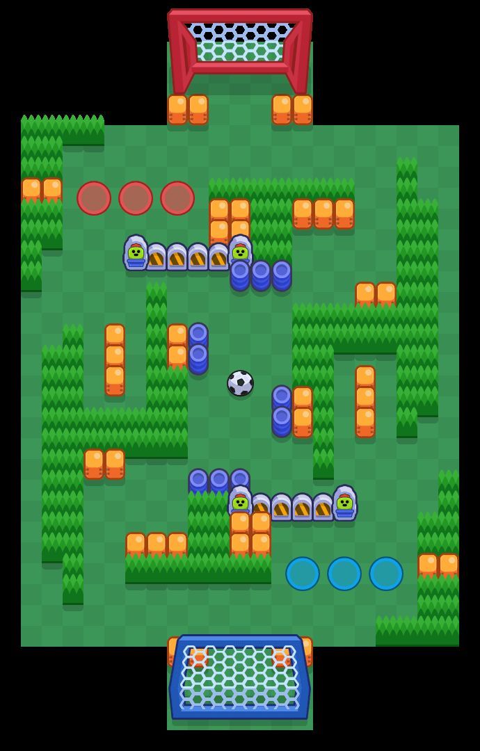 Clean Shot, el mapa de Brawl Ball