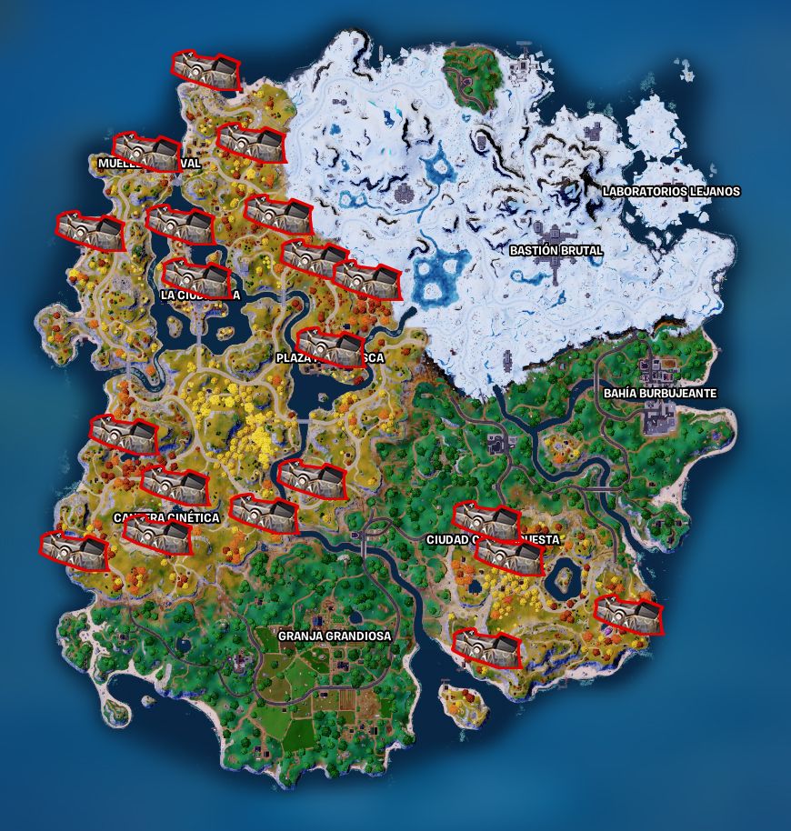 cofres de juramento fortnite ubicaciones mapa