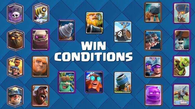 Condiciones de victoria en Clash Royale