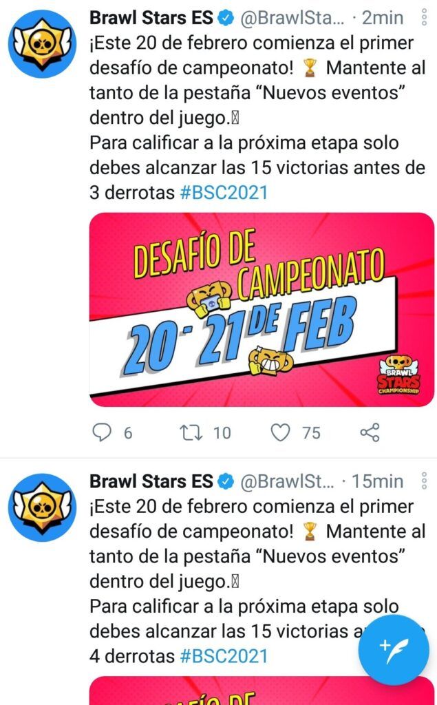 El desafío de campeonato de Brawl Stars