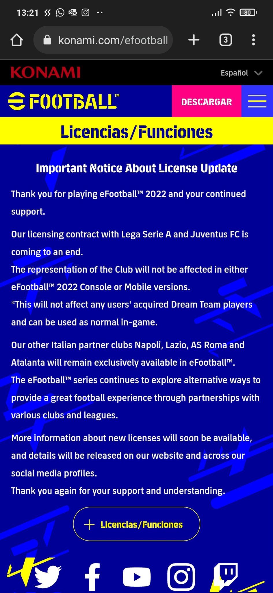 eFootball: el lío con la Juventus