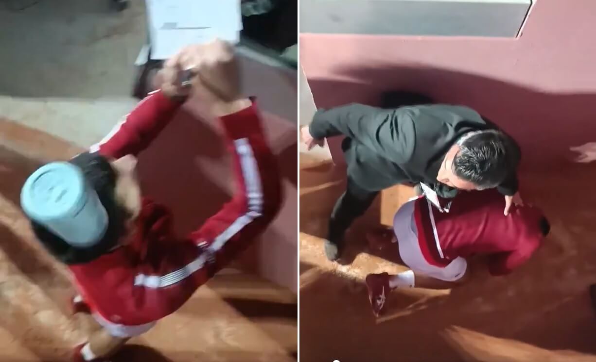  El botellazo a Noval Djokovic.