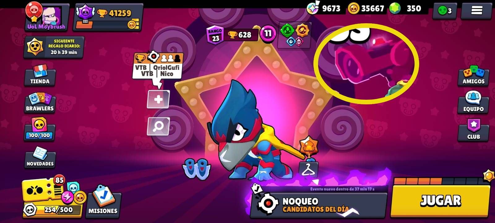 El botón secreto de la cámara del Starr Park en Brawl Stars