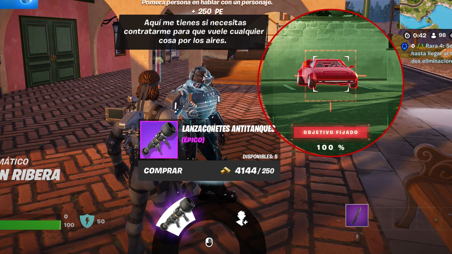 El lanzacohetes antitanque de Fortnite - Capítulo 5