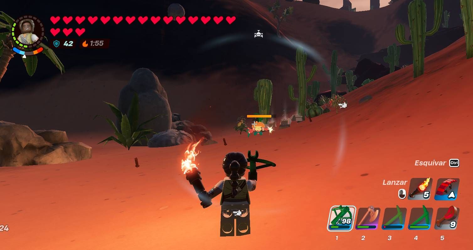 El nerf a la ballesta recurva en LEGO Fortnite