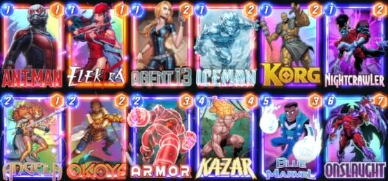 Mazo de marvel snap de Kazar