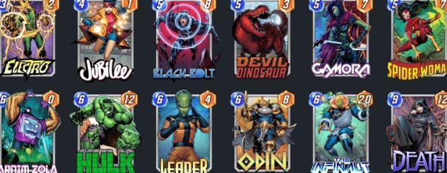 Mazo de Electro en Marvel Snap