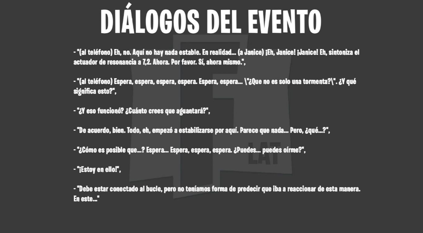 El diálogo de Jonesy en el evento final de la Temporada 2 de Fortnite