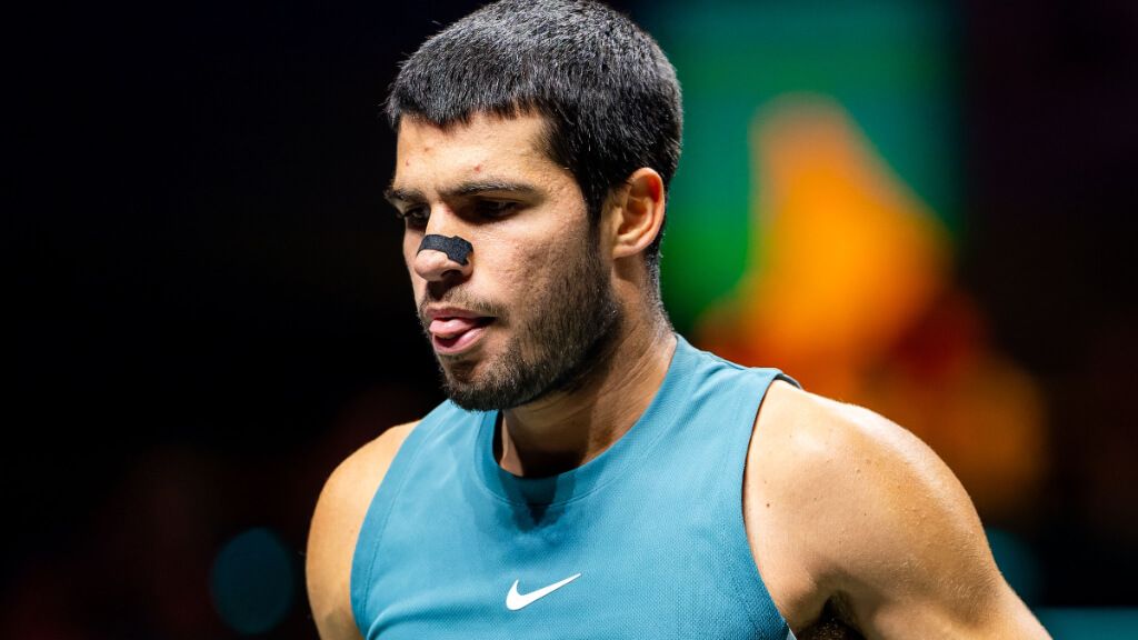 Carlos Alcaraz en la final del ATP 500 de Rotterdam (Europa Press)