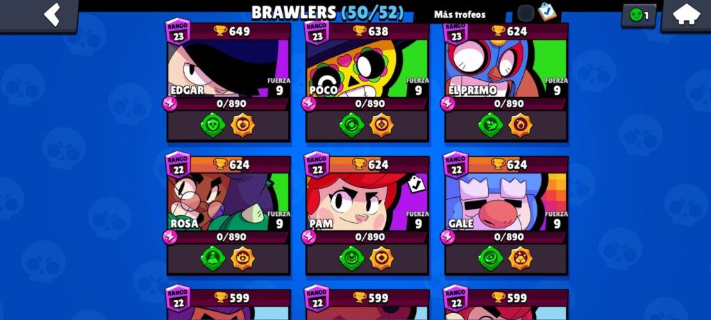Fuerza 9 brawlers brawl stars
