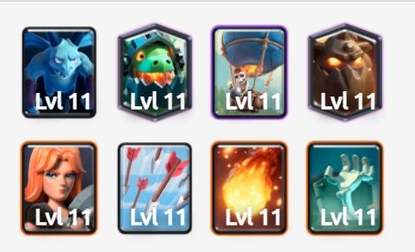 El mazo de Sabueso y Globo en Clash Royale