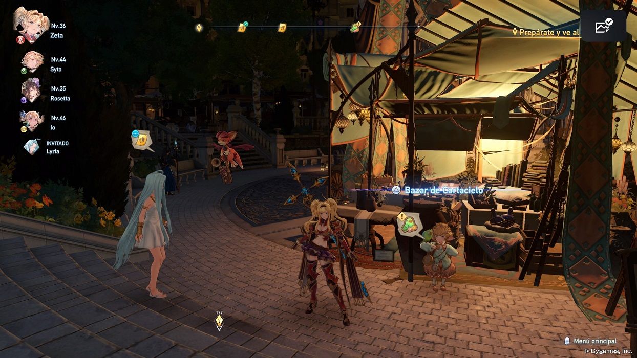 El Bazar de cartacielo, el punto de encuentro para comprar personajes.