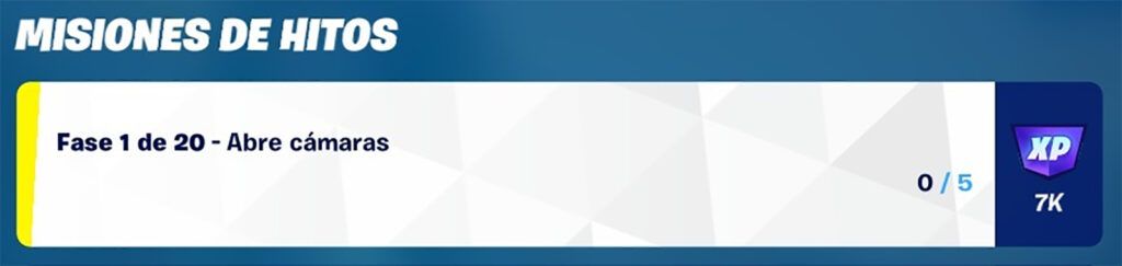Hito abrir camaras fortnite