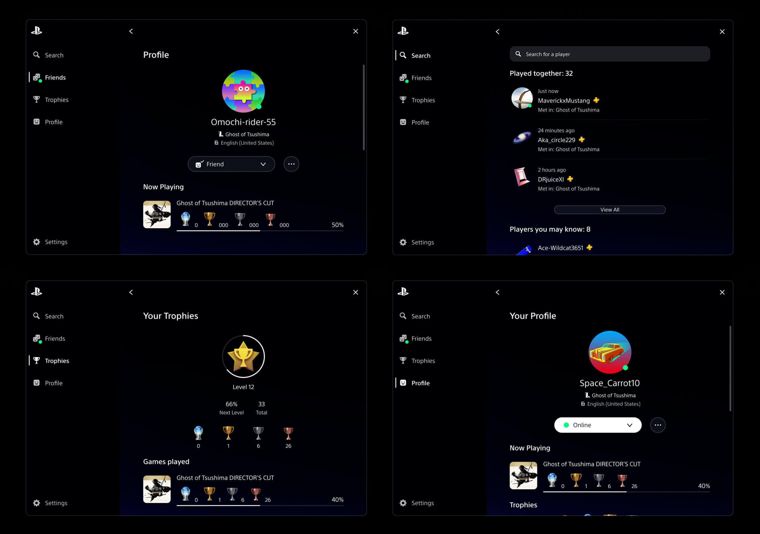 Interfaz de PS5 en PC.