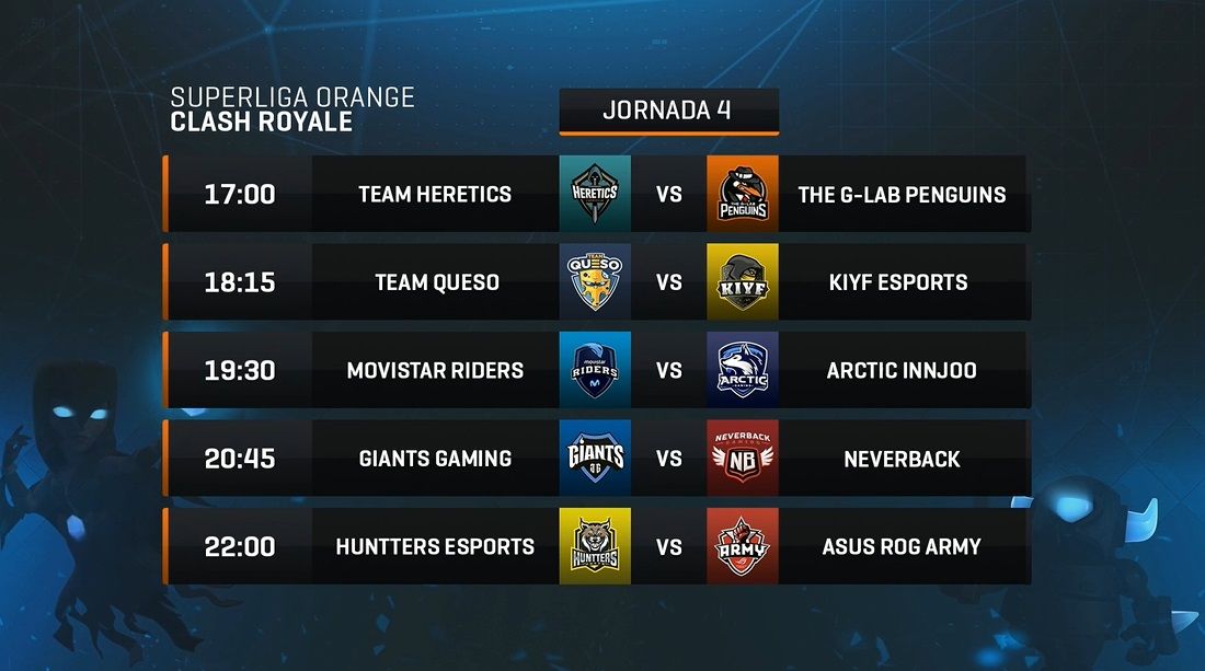 Jornada 4 SLO Orange Clash Royale