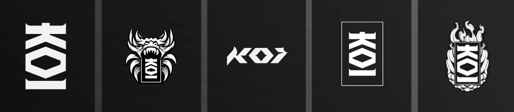  Los escudos finalistas, los cinco elegidos por la comunidad para ser el logo de KOI.