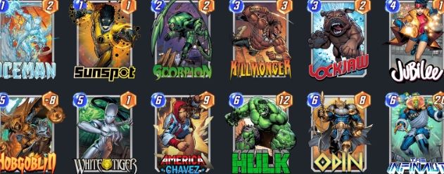 Mazo de The Infinaut y Lockjaw en Marvel Snap