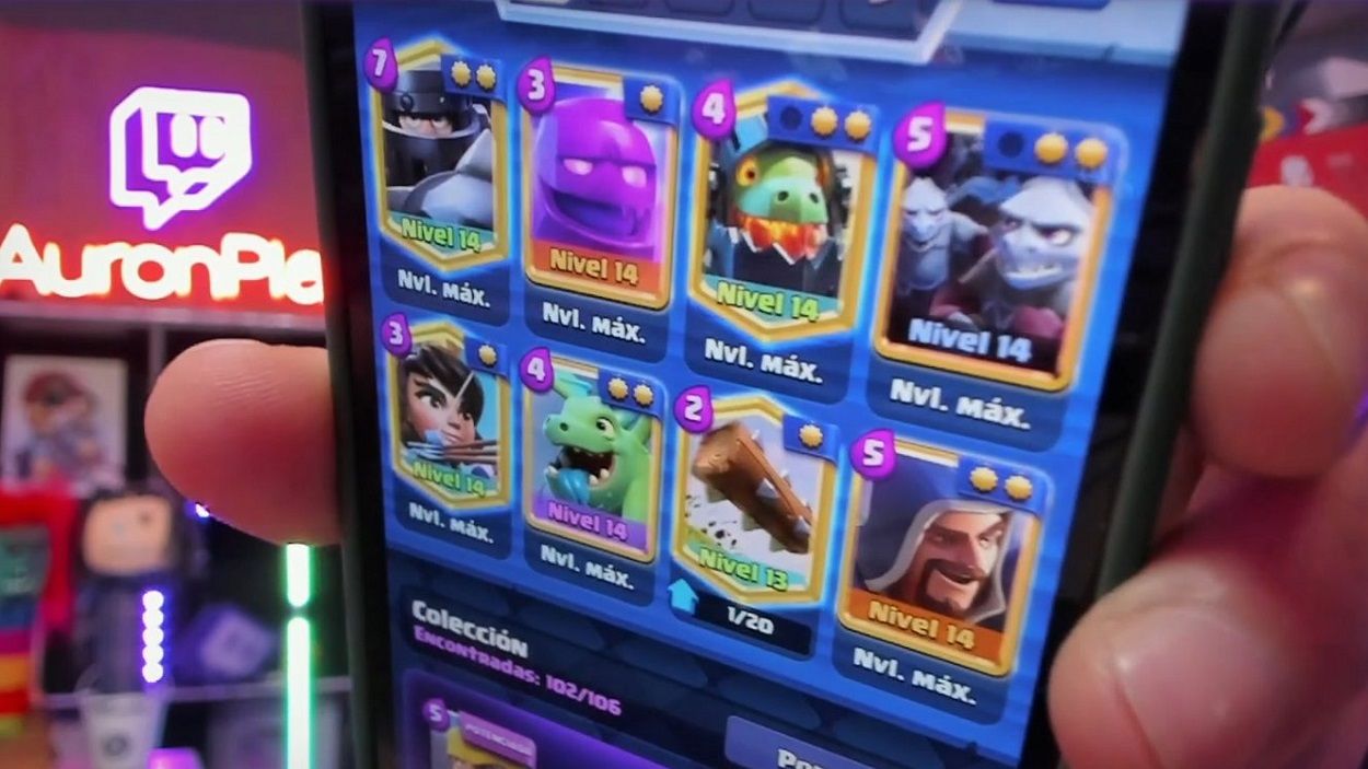 El mazo de Auronplay en Clash Royale