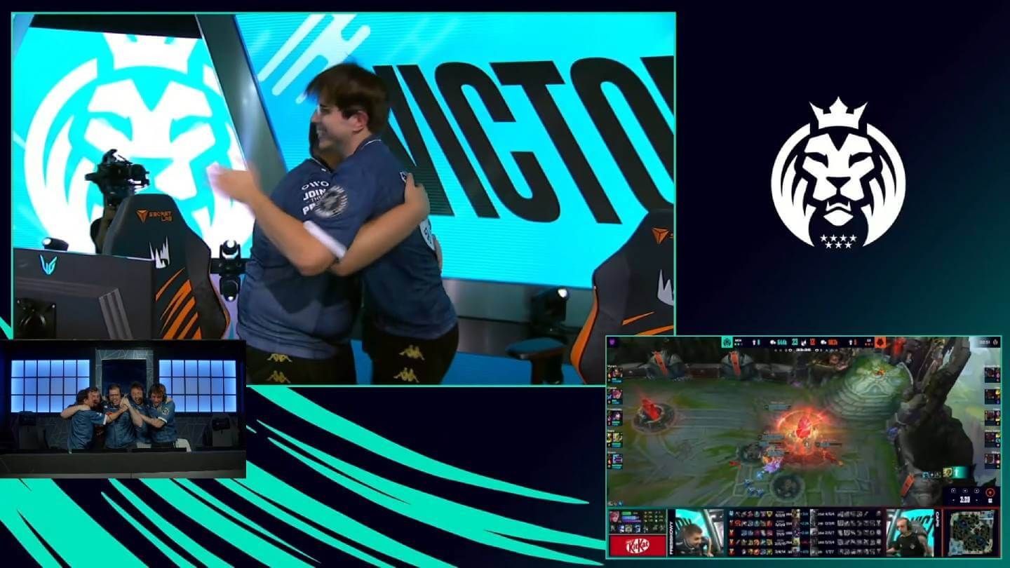  MAD Lions KOI celebra el pase en las Seasons Finals de LEC contra G2