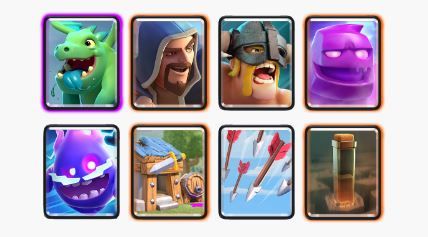 Mazo 4 desafio de furia Clash Royale