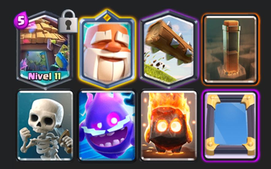 mazo choza fiestera duendes 1 clash royale