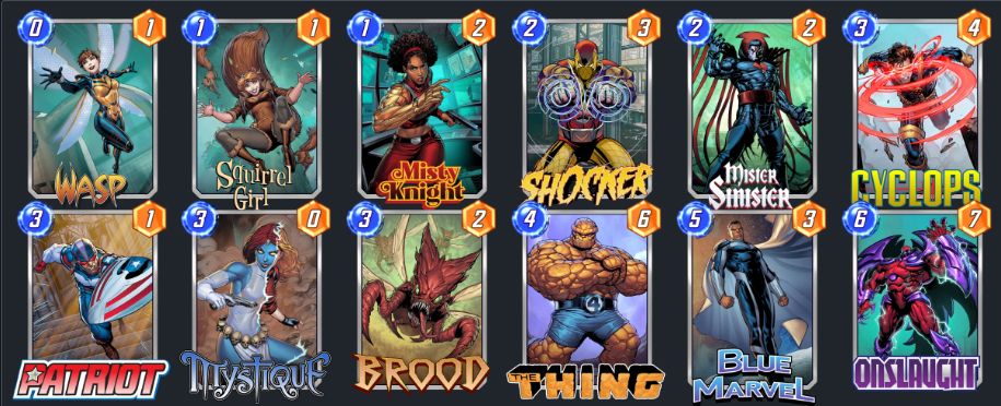 mazo meta diciembre marvel snap 5