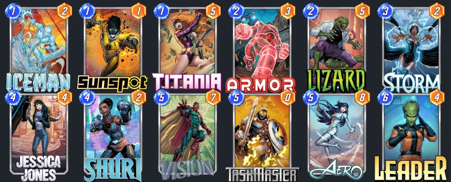 mejores mazos hala 1 marvel snap