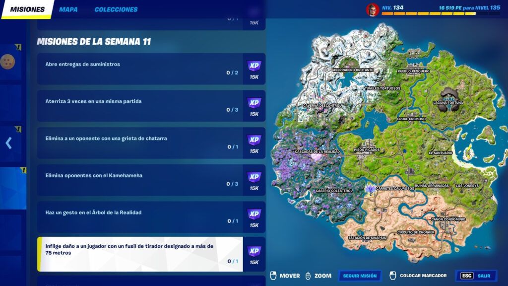 misiones kamehameha fortnite