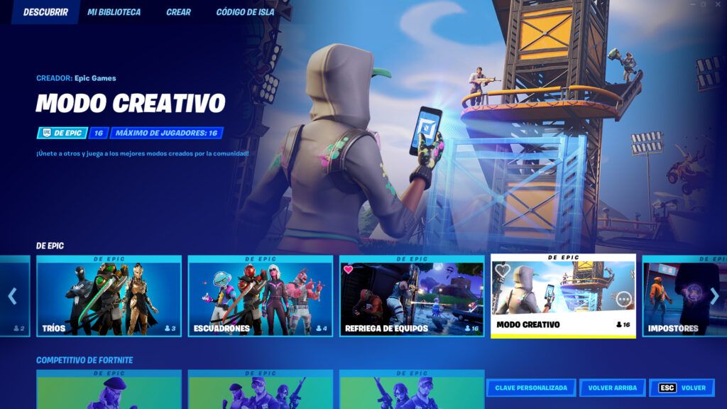 modo creativo fortnite salvar el mundo