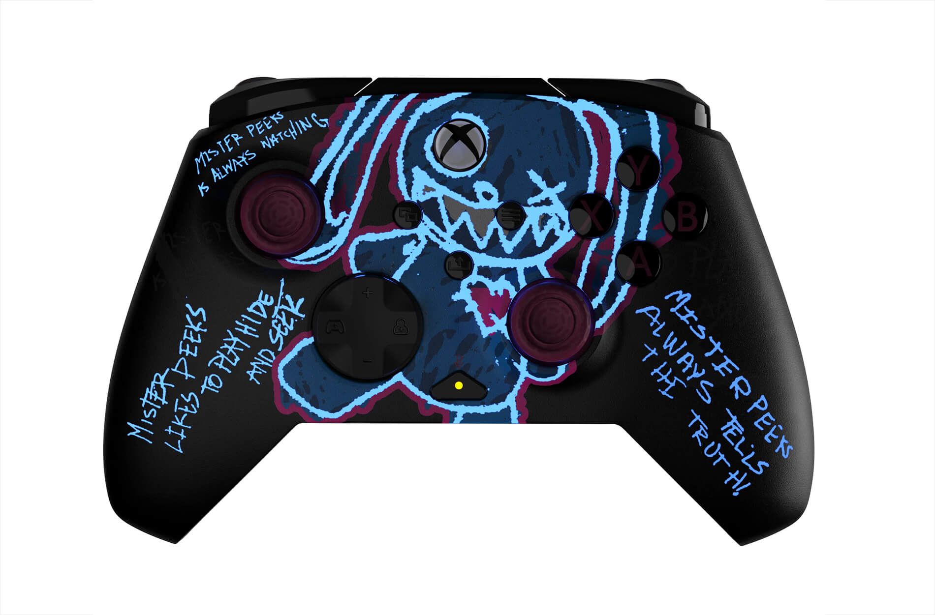  Mister Peeks brilla en la oscuridad.