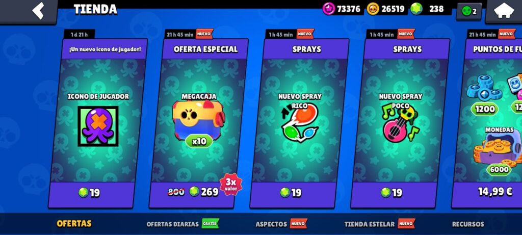 oferta megacajas brawl stars