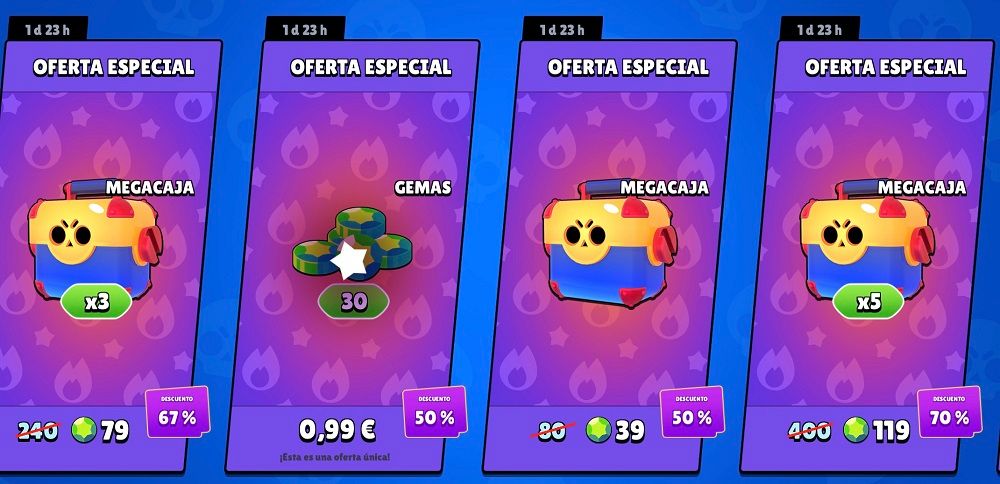 Las ofertas de megacajas en Brawl Stars