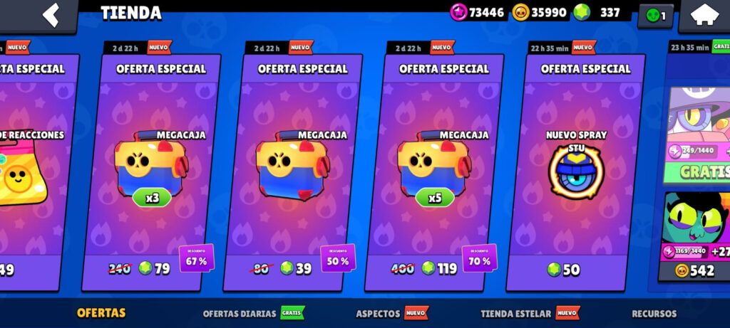 Ofertas megacajas brawl stars