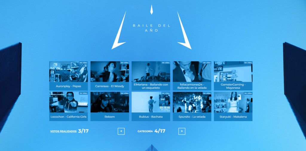 Premios esland nominados baile