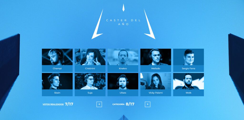 Premios esland nominados caster