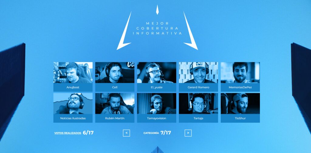 Premios esland nominados cobertura