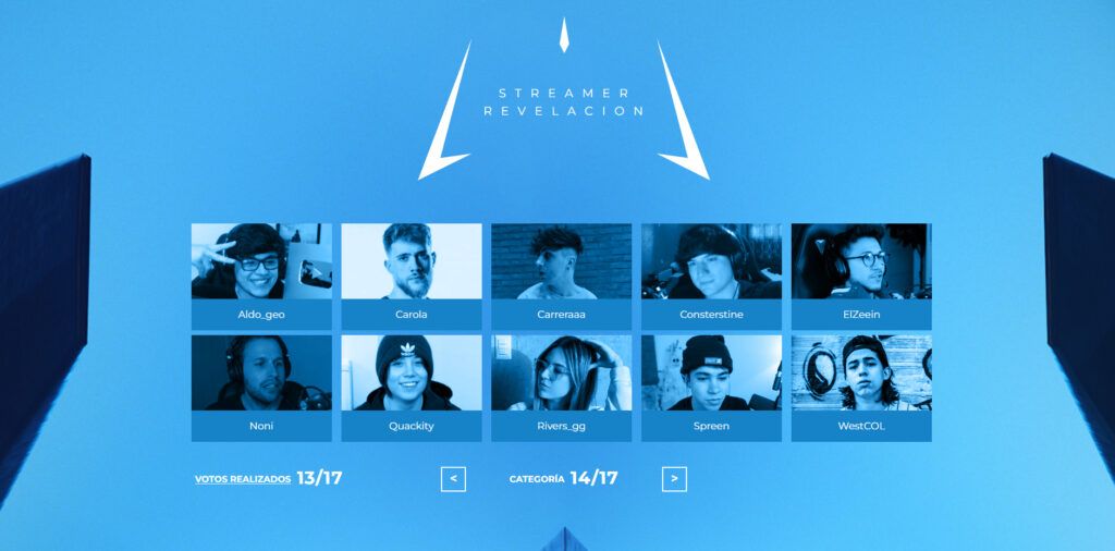 Premios esland nominados revelacion