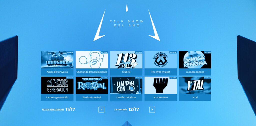 Premios esland nominados talk show