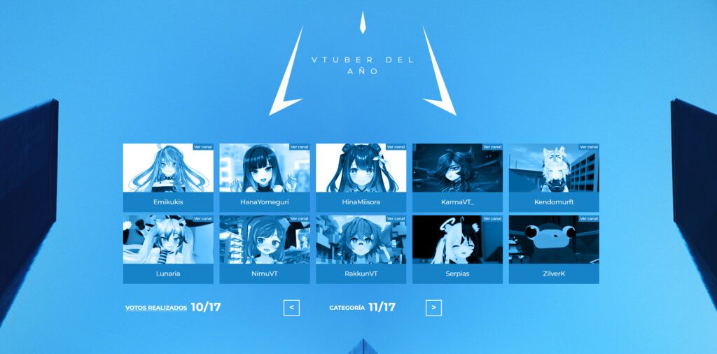 Premios esland nominados vtuber