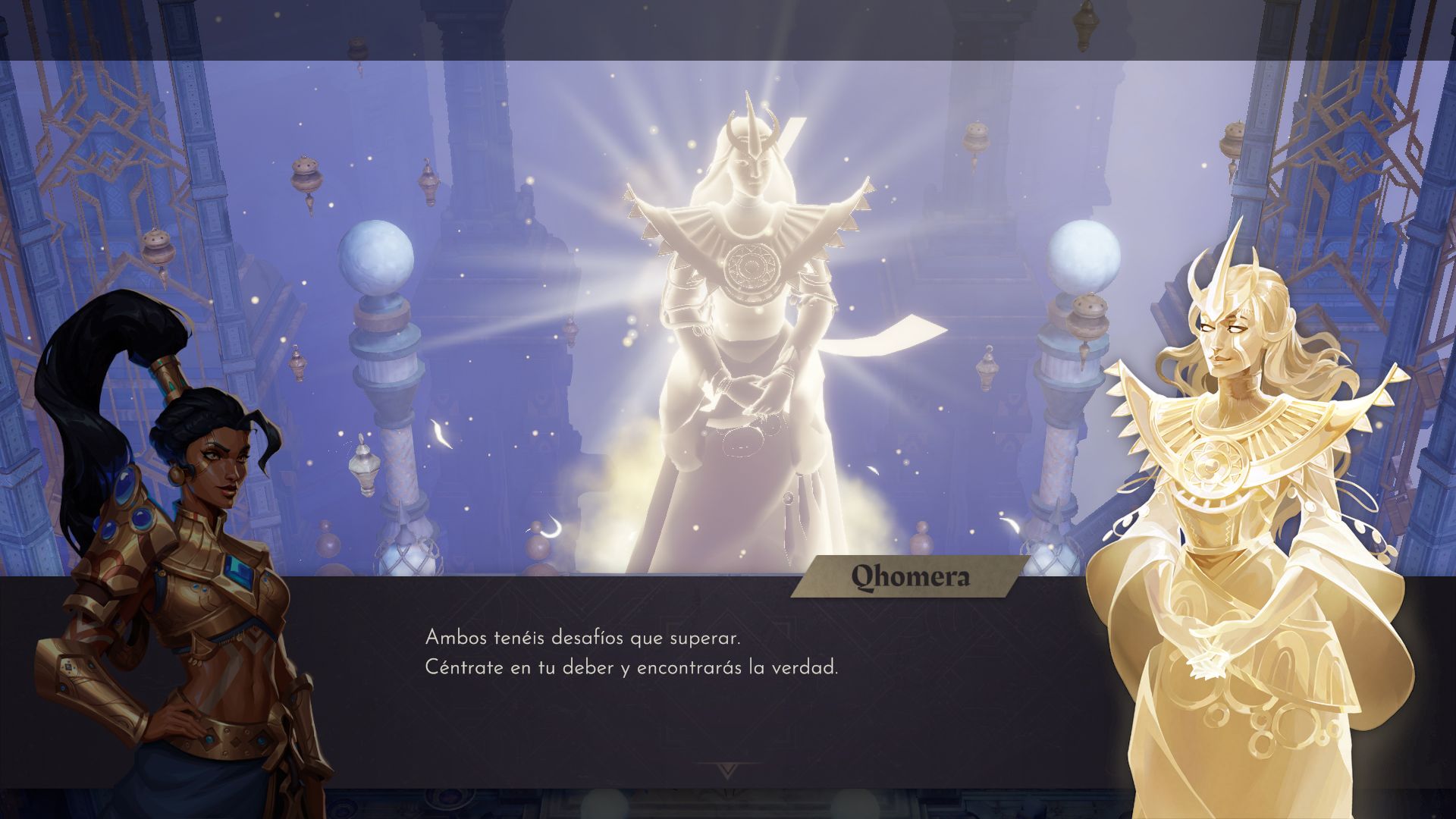 Qhomera, la Diosa del tiempo de Lysfanga: The Time Shift Warrior