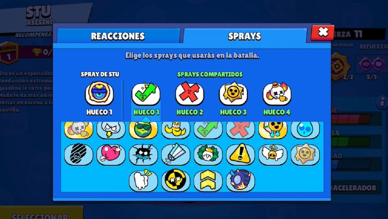 Los sprays de Brawl Stars