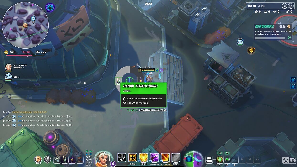  La descripción de objetos in-game, una de las mejoras necesarias.