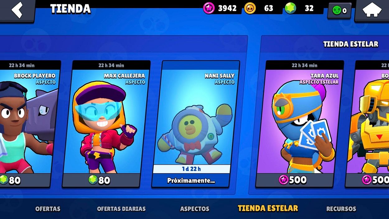La tienda de Brawl Stars