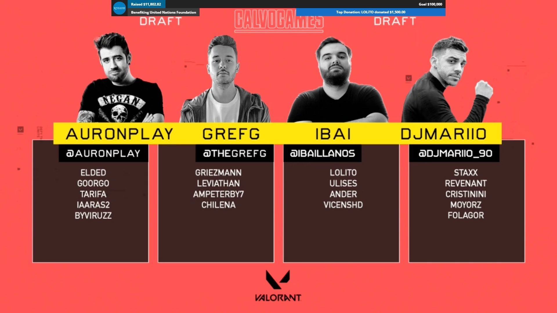 EL draft de Valorant en los CalvoGames