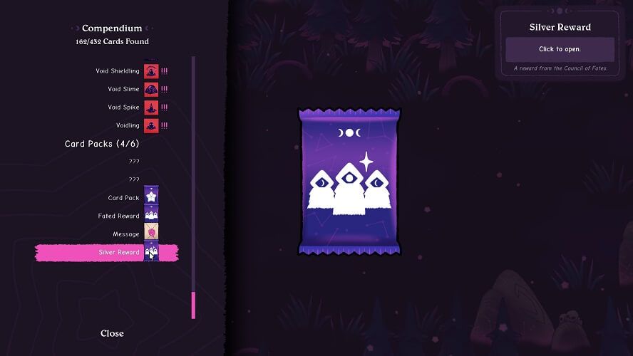 Todos los tipos de recompensas durante la partida.