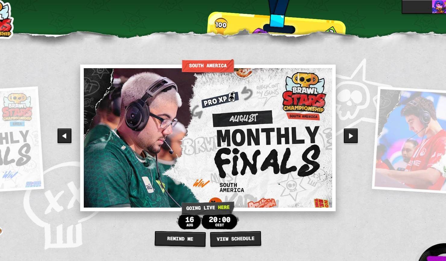  Las Finales Mensuales de agosto en Brawl Stars