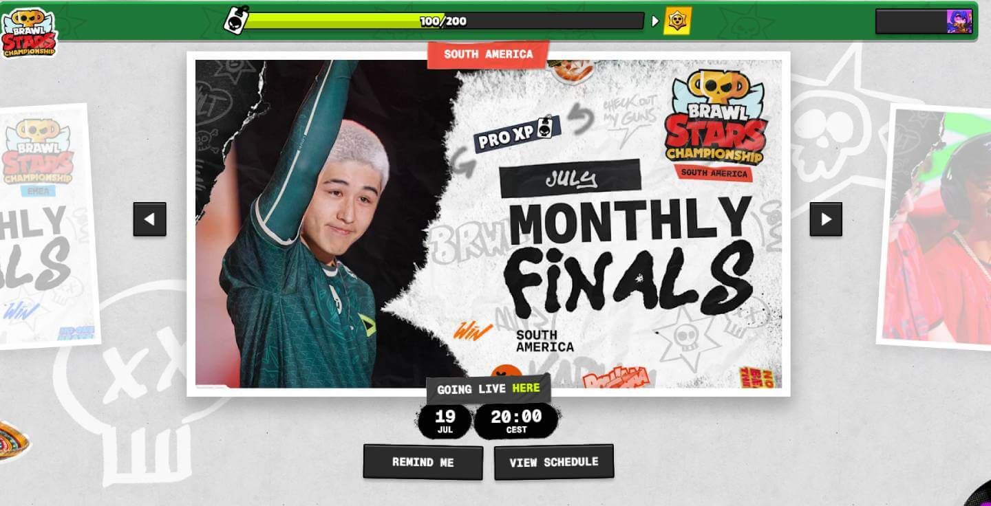 Las Finales Mensuales de julio 2025 en América del Sur (Brawl Stars)