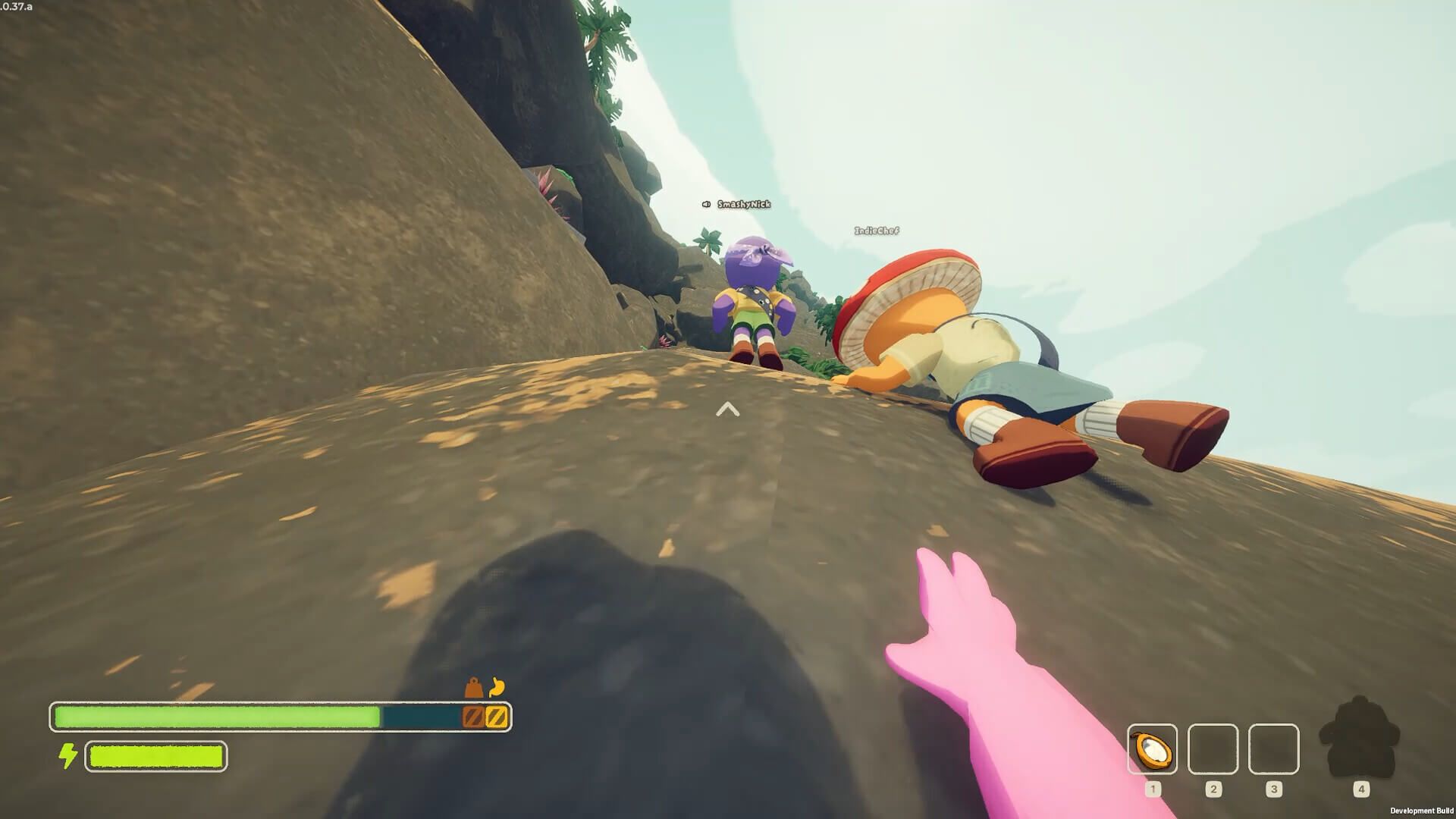  Ojo a la barra de estamina mientras estás escalando.