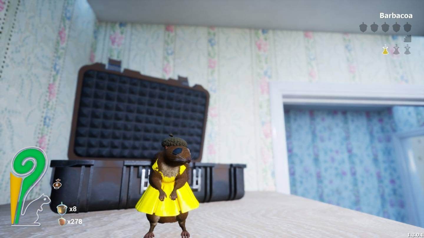  Uno de los trajes de Squirrel with a Gun