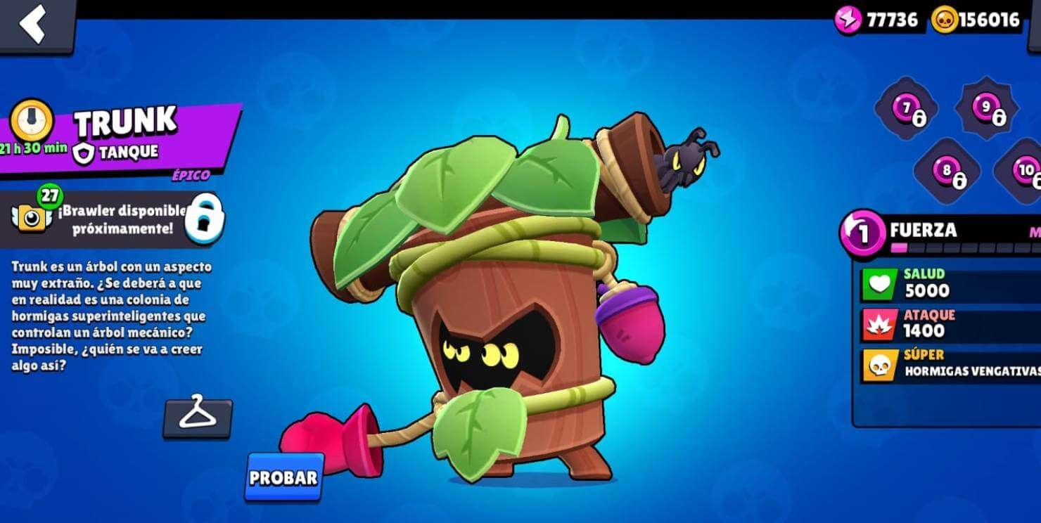 Trunk, el nuevo brawler de Brawl Stars